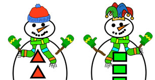 Snowman glyphs